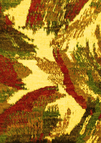 Abstract Yellow Modern Rug, abs2562yw