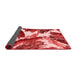 Abstract Red Modern Area Rugs