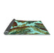 Sideview of Abstract Light Blue Modern Rug, abs2562lblu