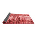 Abstract Red Modern Area Rugs