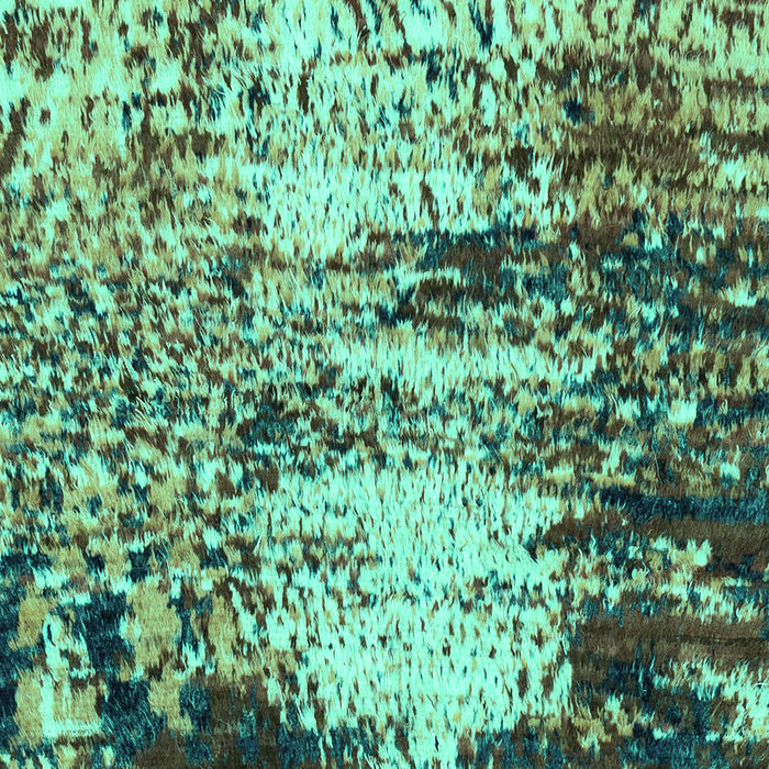 Machine Washable Abstract Turquoise Modern Area Rugs, wshabs2563turq