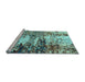 Sideview of Machine Washable Abstract Light Blue Modern Rug, wshabs2563lblu