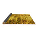 Sideview of Abstract Yellow Modern Rug, abs2563yw