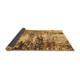 Sideview of Abstract Brown Modern Rug, abs2563brn