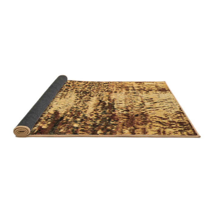 Sideview of Abstract Brown Modern Rug, abs2563brn