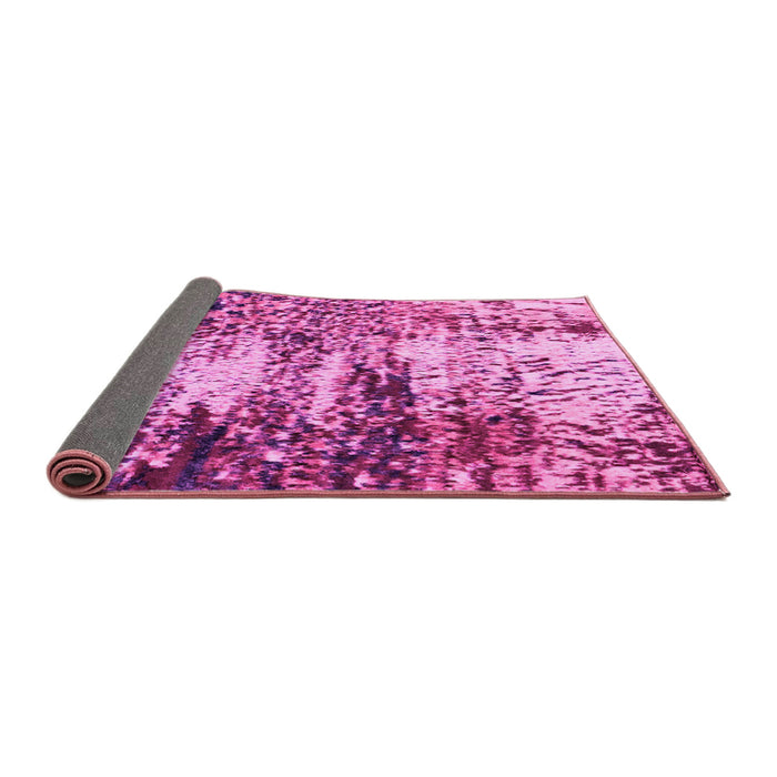 Sideview of Abstract Pink Modern Rug, abs2563pnk