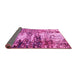 Sideview of Abstract Pink Modern Rug, abs2563pnk