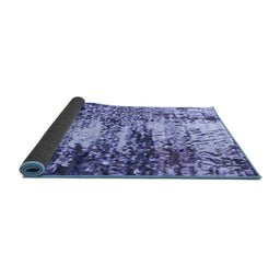 Sideview of Abstract Blue Modern Rug, abs2563blu