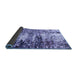 Sideview of Abstract Blue Modern Rug, abs2563blu