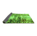 Sideview of Abstract Green Modern Rug, abs2563grn