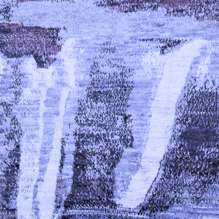 Machine Washable Abstract Blue Modern Rug, wshabs2564blu