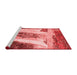 Modern Red Washable Rugs