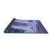 Sideview of Abstract Blue Modern Rug, abs2564blu