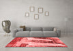 Modern Red Washable Rugs