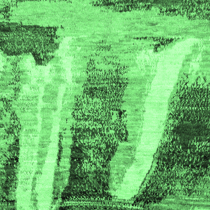 Machine Washable Abstract Emerald Green Modern Area Rugs, wshabs2564emgrn