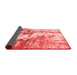 Abstract Red Modern Area Rugs