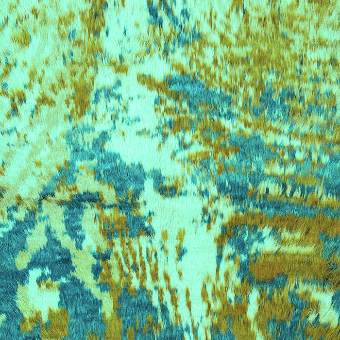 Machine Washable Abstract Turquoise Modern Area Rugs, wshabs2565turq