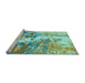 Sideview of Machine Washable Abstract Light Blue Modern Rug, wshabs2565lblu