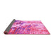 Sideview of Abstract Pink Modern Rug, abs2565pnk