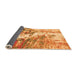 Sideview of Abstract Orange Modern Rug, abs2565org