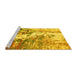 Sideview of Machine Washable Abstract Yellow Modern Rug, wshabs2565yw