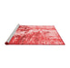 Modern Red Washable Rugs