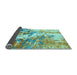 Sideview of Abstract Light Blue Modern Rug, abs2565lblu