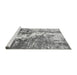 Sideview of Machine Washable Abstract Gray Modern Rug, wshabs2565gry