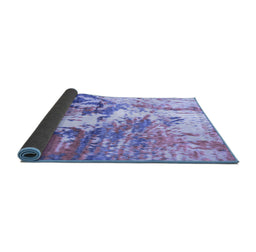 Sideview of Abstract Blue Modern Rug, abs2565blu