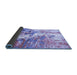 Sideview of Abstract Blue Modern Rug, abs2565blu