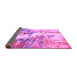 Sideview of Abstract Purple Modern Rug, abs2565pur