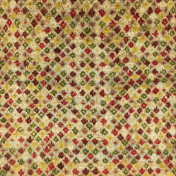 Square Abstract Red Modern Rug, abs2566