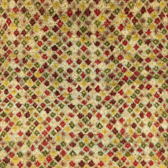 Square Abstract Red Modern Rug, abs2566