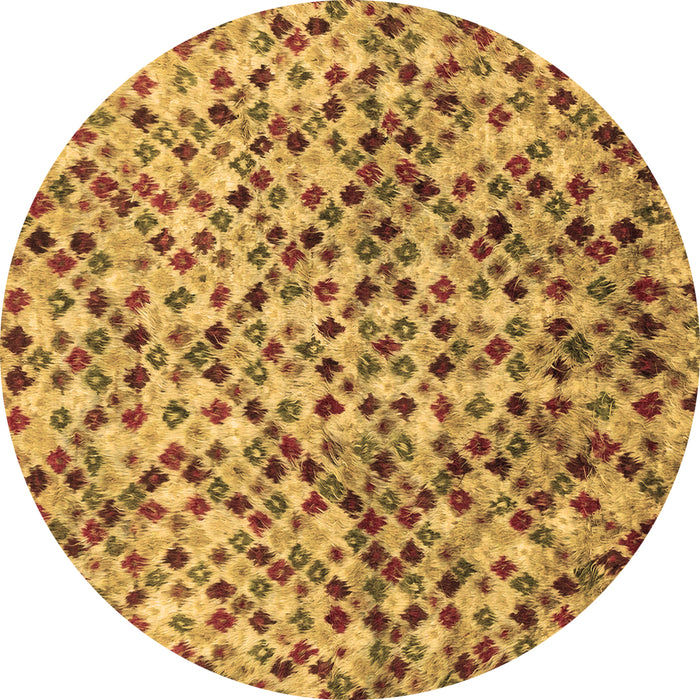 Round Machine Washable Abstract Brown Modern Rug, wshabs2566brn