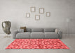 Modern Red Washable Rugs