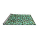 Sideview of Machine Washable Abstract Light Blue Modern Rug, wshabs2566lblu