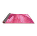 Sideview of Abstract Pink Modern Rug, abs2567pnk