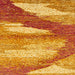 Square Abstract Orange Red Modern Rug, abs2567