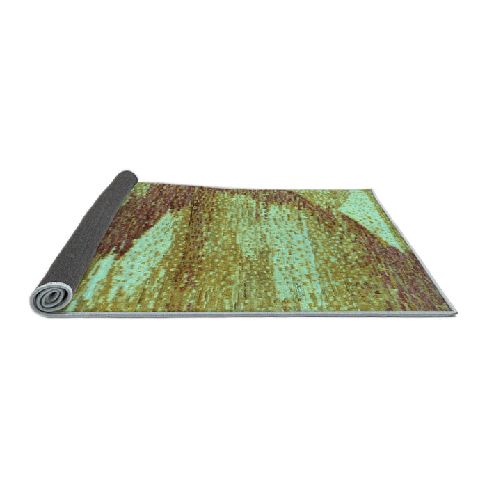 Sideview of Abstract Light Blue Modern Rug, abs2567lblu