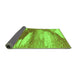 Sideview of Abstract Green Modern Rug, abs2567grn