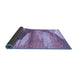 Sideview of Abstract Blue Modern Rug, abs2567blu