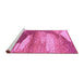 Sideview of Machine Washable Abstract Purple Modern Area Rugs, wshabs2567pur