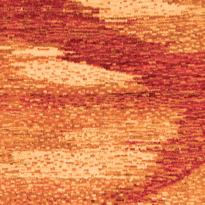 Machine Washable Abstract Orange Modern Area Rugs, wshabs2567org