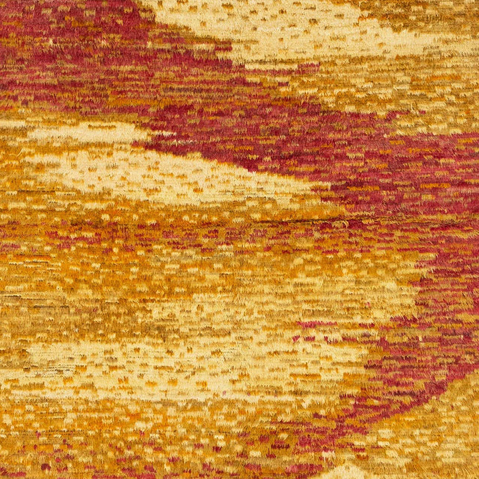 Machine Washable Abstract Orange Red Rug, wshabs2567