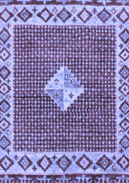 Abstract Blue Modern Rug, abs2568blu