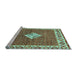 Sideview of Machine Washable Abstract Light Blue Modern Rug, wshabs2568lblu