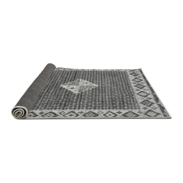 Sideview of Abstract Gray Modern Rug, abs2568gry
