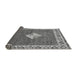 Sideview of Abstract Gray Modern Rug, abs2568gry