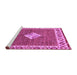 Sideview of Machine Washable Abstract Purple Modern Area Rugs, wshabs2568pur