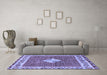 Machine Washable Abstract Blue Modern Rug in a Living Room, wshabs2568blu